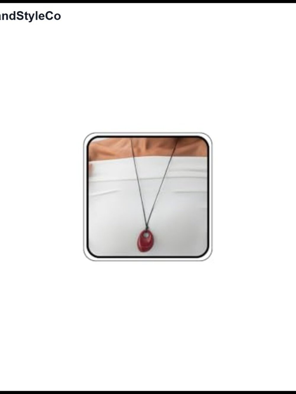 Resin Irregular Pendant Necklace Long Rope Cord Choker Boho Y2K Statement